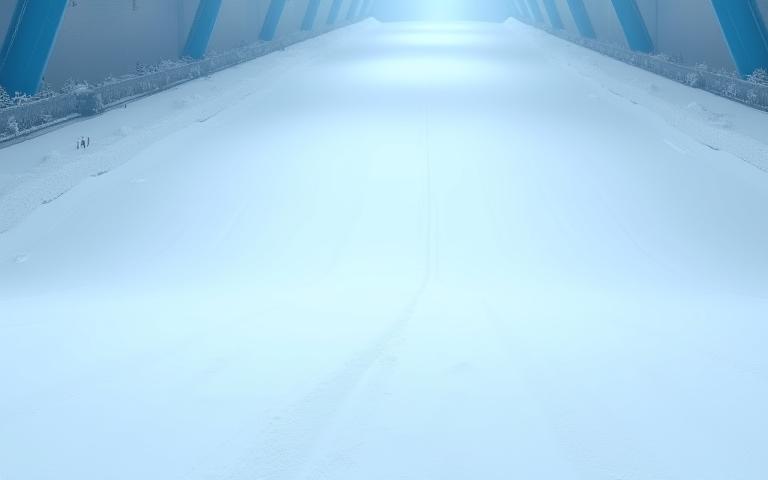 View of the main indoor ski slope