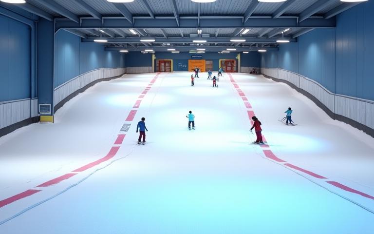 Dedicated area for ski school lessons